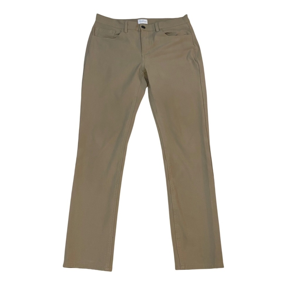 7 Diamonds Mens Baron 5 Pocket Pants Tan Khaki 30x30 STP-1303 Stretch